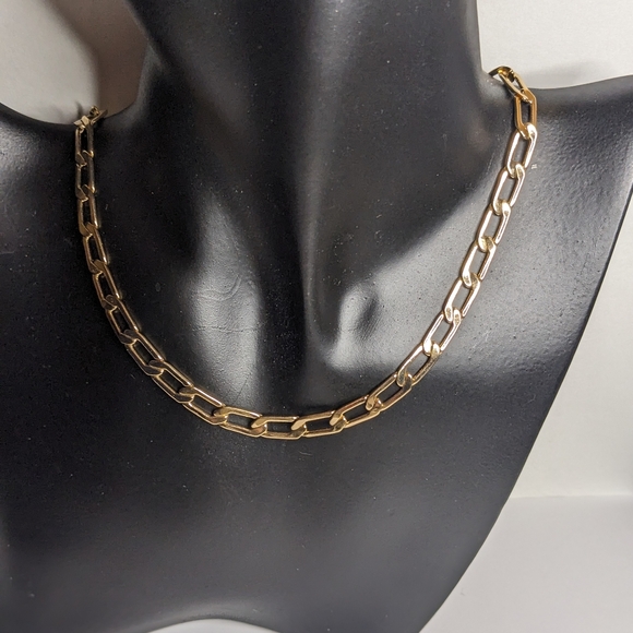 Zara Gold-Tone Paperclip Chain‎ Necklace - Picture 4 of 7